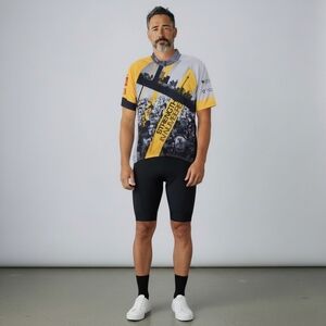 Sugoi Cycling Jersey Mens Med Yellow Ride To Conquer Cancer Racing Bike Canada